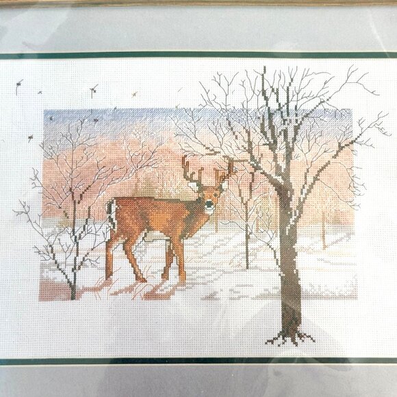 Needle Treasures Counted Cross Stitch Kit "Enchanted Forest" Deer Scene - NWT - Picture 3 of 7
